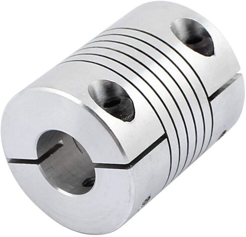 Xnrtop 14mm to 12mm Shaft Coupling 40mm Length 32mm Diameter Stepper Motor Coupler Aluminum Alloy Joint Connector for 3D Printer CNC Machine DIY Encoder(Pack of 2） in Kuwait