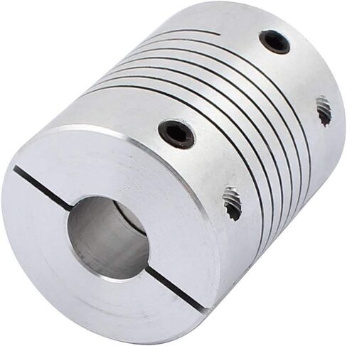 Xnrtop 14mm to 12mm Shaft Coupling 40mm Length 32mm Diameter Stepper Motor Coupler Aluminum Alloy Joint Connector for 3D Printer CNC Machine DIY Encoder(Pack of 2） in Kuwait