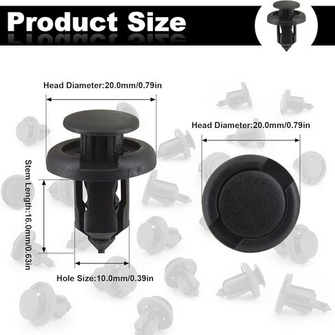 URMECCH 100 قطعة M6 محرك سبلاش الحرس الجسم البراغي U-المكسرات 10 مم ممتص الصدمات الحاجز برشام كليب 91503-SZ3-003 8 مم الجبهة الحاجز الداخلية بطانات عجلة التجنيب 91512-SX0-003 لهوندا أكورد سيفيك CRV أكورا in Kuwait
