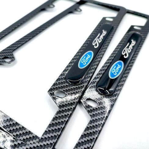 4 Holes License Plate Frames Carbon Fiber for Mercedes Benz-AMG -2 Pack Black Aluminum Metal License Plate Holders,Stainless Steel Tamper Proof License Plate Screws,Fine Size Plate Frames for Men in Saudi Arabia