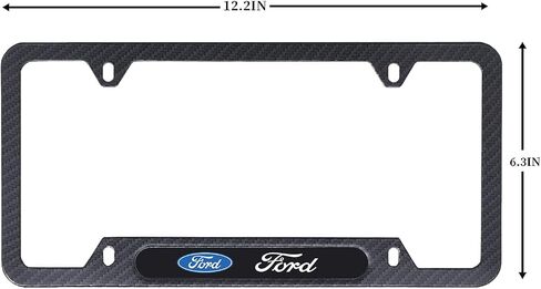 4 Holes License Plate Frames Carbon Fiber for Mercedes Benz-AMG -2 Pack Black Aluminum Metal License Plate Holders,Stainless Steel Tamper Proof License Plate Screws,Fine Size Plate Frames for Men in Saudi Arabia