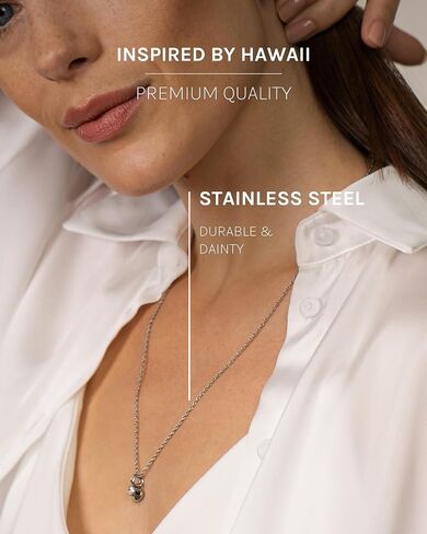 Purelei® Brave Necklace – Stainless steel jewelry – Waterproof chain with heart pendant – 50 to 55cm adjustable length – Fashion jewelry for your individual look in Saudi Arabia