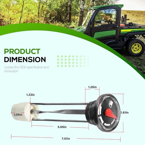 AM143171 غطاء غاز قياس مرسل الوقود يناسب جون ديري جاتور XUV 620I 625i 825i 850D 855D غاز الديزل، 4X2 HPX و4X4 HPX Gator مركبات المرافق in Saudi Arabia