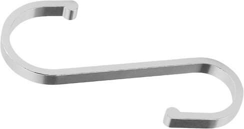 ZEONHEI 30 جهاز كمبيوتر شخصى 3.4 بوصة خطافات ألومنيوم فضية S، خطافات تعليق على شكل S شديدة التحمل، خطافات رف الوعاء S خطافات المطبخ لتعليق أدوات المطبخ والأكواب والحقائب والملابس والمناشف in Kuwait