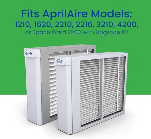 فلتر بديل AprilAire 216 لأجهزة تنقية الهواء المنزلية بالكامل من AprilAire - MERV 16، الحساسية والربو والفيروسات، فلتر هواء 20x25x4 (عبوة من قطعة واحدة) in Kuwait