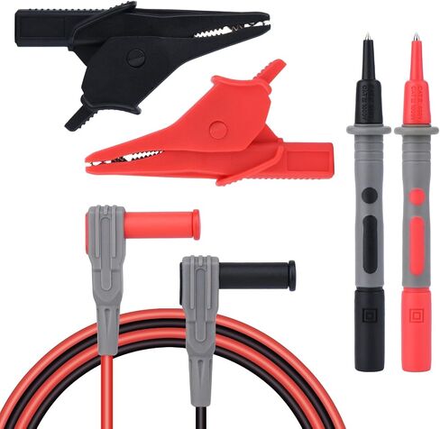 CheungLog Electrical Multimeter Test Lead Set with Test Probe Pens, Alligator Clips,Professional insulated test leads kit CAT III 1000V & CAT IV 600V 6 PCS,for Fluke/AstroAI/KAIWEETS/INNOVA Multimeter in Saudi Arabia