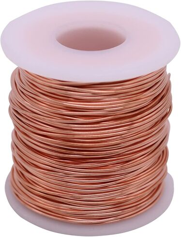 VERNUOS سلك نحاسي عاري، ساطع، 18 AWG، قطر 0.04 بوصة، طول 197 بوصة in Kuwait