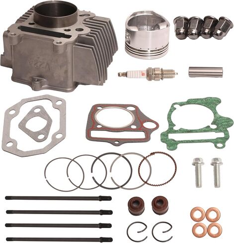 Cylinder Piston Gasket Stud Top End Kit Compatible With Polaris Outlaw 110, Compatible With Polaris Sportsman 110 2016-2024 Replace OE# 0454934 0453430 0453533 in Saudi Arabia