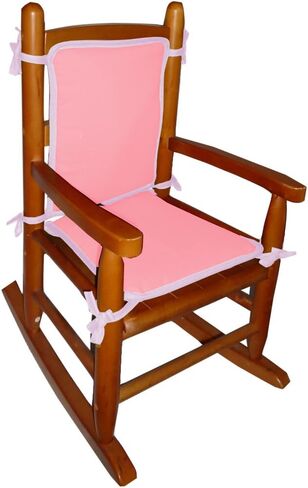 Baby Doll Bedding Solid Reversible Junior Rocking Chair Pads, Pink/Lavender in Saudi Arabia