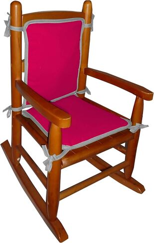Baby Doll Bedding Solid Reversible Junior Rocking Chair Pads, Pink/Lavender in Saudi Arabia