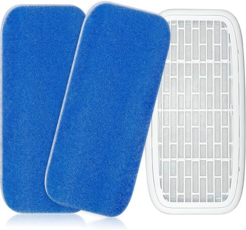 luxlead 12.875" x 5.5" RV AC Air Filter Replacement Compatible with Entegra Luxury Fifth Wheel Air Conditioner - 4 Pack Air Conditioning Unit RV Foam Pad for Camper Vent MERV 6 AC 160g Filter, Blue in Saudi Arabia