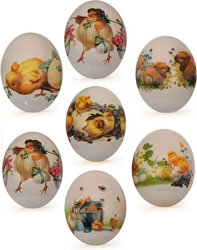 Ukrainian Heat Shrink Sleeve Decoration for 7 Easter Eggs Wraps Pysanka Set (Flowers 2) in Saudi Arabia