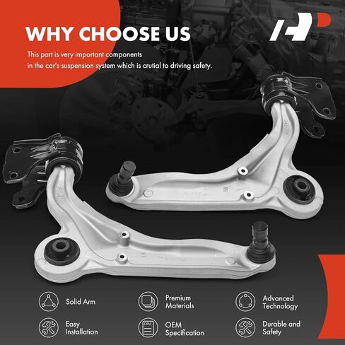 A-Premium 2 x Front Upper Control Arm, with Ball Joint & Bushing, Compatible with Lincoln Continental 2017 2018 2019 2020 in Saudi Arabia