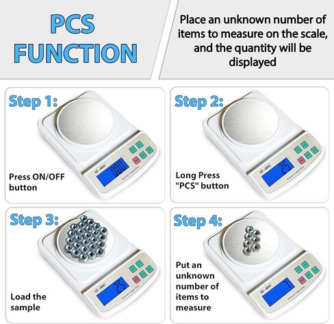 ميزان مختبر رقمي من MOCCO 600 جرام × 0.01 جرام، ميزان إلكتروني دقيق، ميزان تحليلي، ميزان دقيق مدمج للمجوهرات، مختبر علمي مع زجاج أمامي ووزن معايرة 200 جرام in Kuwait