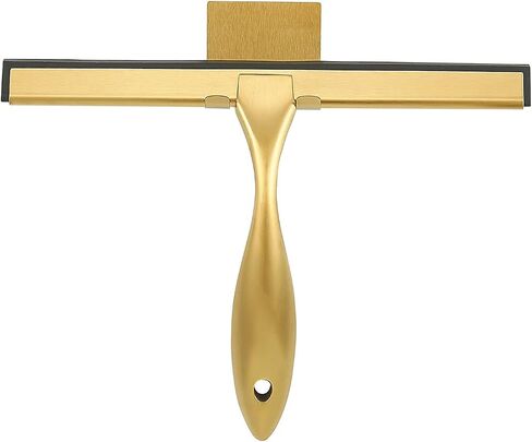 10inch Water Cleaning Squeegee for Bathroom Car or Kitchen Top Stainless with Silicon Rubber 3 Choice (Gold) in Saudi Arabia
