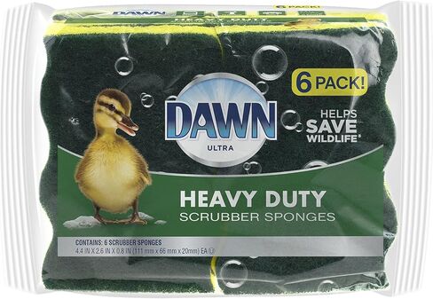 Dawn - 438059 إسفنجة شديدة التحمل، 3 عبوات، أخضر وأصفر in Saudi Arabia