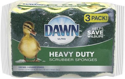 Dawn - 438059 إسفنجة شديدة التحمل، 3 عبوات، أخضر وأصفر in Saudi Arabia