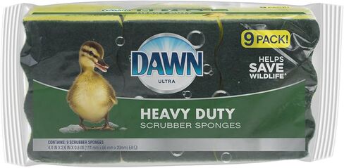 Dawn - 438059 إسفنجة شديدة التحمل، 3 عبوات، أخضر وأصفر in Saudi Arabia