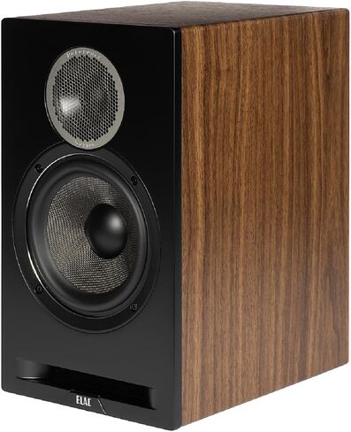 ELAC DBR62-W زوج مكبرات الصوت المرجعية لأول مرة على رف الكتب - أبيض / بلوط مع زوج كابل مكبر صوت حساس SPW-10FT-P بطول 10 أقدام (2019) in Kuwait