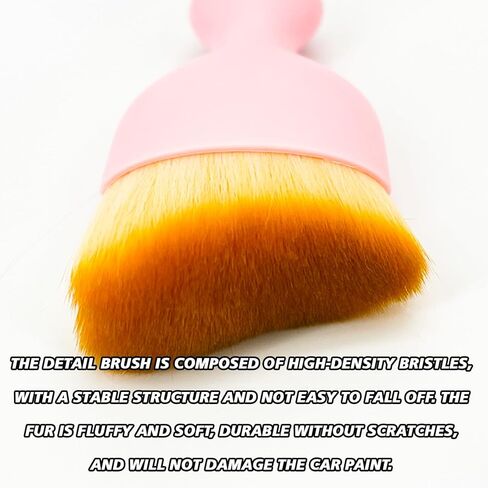 BEYPOVK 2PCS Car Interior Detailing Brush, Auto Soft Bristles Dust Brush Curved Brushes, Automotive Interior Cleaning Tool for Cleaning Panels, Air Vent, Leather, Scratch Free (Purple) in Kuwait