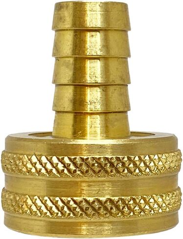 Anderson Metals-07046-1012 Brass Garden Hose Swivel Fitting, Connector, 5/8" Barb x 3/4" Female Hose in Saudi Arabia
