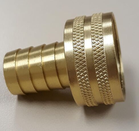 Anderson Metals-07046-1012 Brass Garden Hose Swivel Fitting, Connector, 5/8" Barb x 3/4" Female Hose in Saudi Arabia