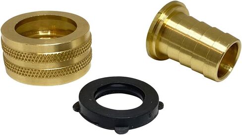 Anderson Metals-07046-1012 Brass Garden Hose Swivel Fitting, Connector, 5/8" Barb x 3/4" Female Hose in Saudi Arabia