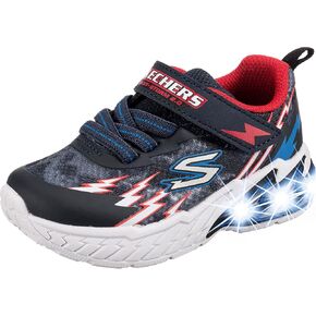 Skechers Kids Boy's Light Storm 2.0 Sneaker, Black/Blue, 7 Toddler in Saudi Arabia
