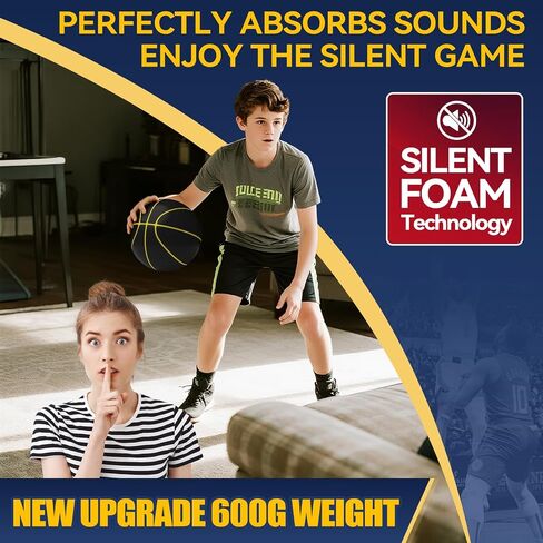 Silent Basketball 600G Real Basketball Feel Dribble Dream Indoor Foam Silent Training Ball High Bounce Not Vacuum Shipped for Quiet Dribbling and Indoor Training in Saudi Arabia