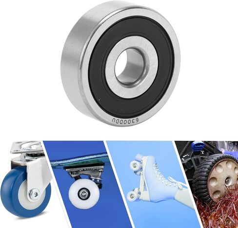 ACROPIX 6308DDU Deep Groove Ball Bearings P6 40x90x23mm Lubricated Bearings Double Rubber Seal Black Silver Tone Scooter Skateboard Wheel in Kuwait
