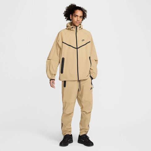 جاكيت منسوج للرجال من Nike Tech (بيج باراشوت/بيج باراشوت/أسود، HM7151-297) مقاس متوسط in Saudi Arabia