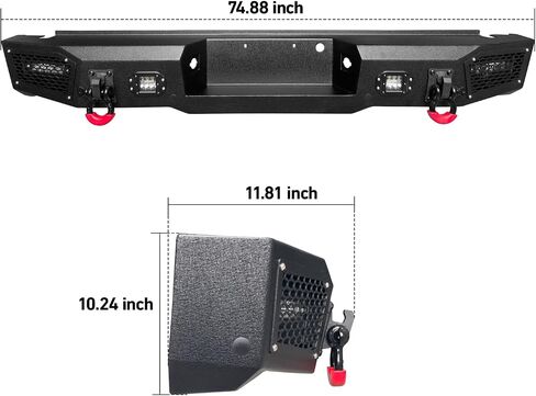 الوفير الأمامي والخلفي متوافق مع 2011 2012 2013 2014 2015 2016 Ford F250 / F350 / F450 / F550 (باستثناء Raptor و EcoBoost) in Saudi Arabia