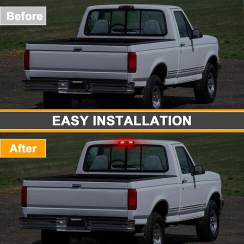 3rd Third Brake Lights LED for F150 2015-2024,for Superduty F250/F350/F450/F550 2017-2024,for Ranger 2019-2024, Cargo Light High Mount Stop Lamp (Clear Lens) Fits Brake Light w/Camera Version in Saudi Arabia