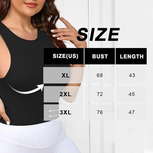 Women's Plus Size Seamless High Stretch Yoga Tank Top Racerback Sports Bra Activewear in Saudi Arabia