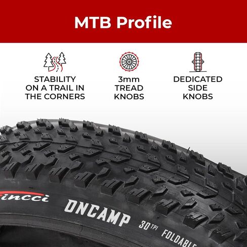 FINCCI 27.5 × 2.10 إطارات للدراجات الجبلية القابلة للطي مع جدار جانبي عاكس-54-584-حزمة 2-للطريق ، MTB ، الطين ، الدراجات الأوساخ والطرق الوعرة على الطرق الوعرة in Saudi Arabia
