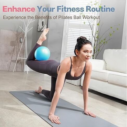 Small Fitness Pilates Ball,Burst-Proof,Non-Slip Mini Yoga Ball for Fitness,Stretching,and Core Strengthening in Saudi Arabia