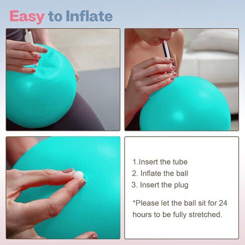 Small Fitness Pilates Ball,Burst-Proof,Non-Slip Mini Yoga Ball for Fitness,Stretching,and Core Strengthening in Saudi Arabia