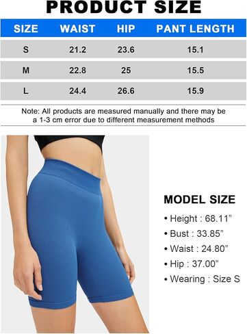 Women High-Waisted Yoga Shorts Athletic Fitness Bike Shorts in Saudi Arabia