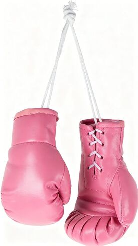 قفازات ملاكمة صغيرة، قفازات ملاكمة لسرطان الثدي، إكسسوارات مصغرة ديكورات معلقة للحقيبة أو الحفلات، هدايا ديكور للتوعية بسرطان الثدي الوردية، هدايا منزلية للحفلات in Kuwait