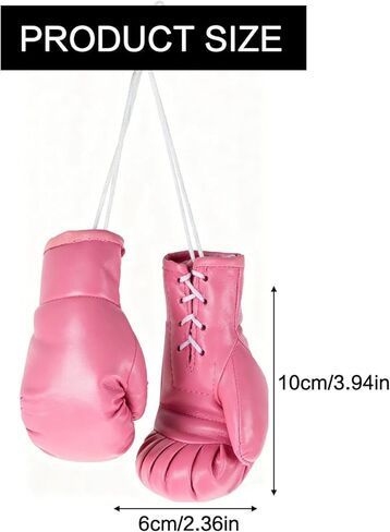 قفازات ملاكمة صغيرة، قفازات ملاكمة لسرطان الثدي، إكسسوارات مصغرة ديكورات معلقة للحقيبة أو الحفلات، هدايا ديكور للتوعية بسرطان الثدي الوردية، هدايا منزلية للحفلات in Kuwait