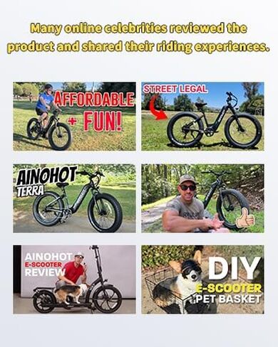 Terra Electric Bike for Adults, 1000W Peak Ebike, 26" Fat Tire Electric Bicycle, 20MPH 56Miles Electric Mountain Bike, 48V 13AH Removable Battery Lectric Ebike, UL2849 Certified, Aluminum Alloy Frame in Kuwait