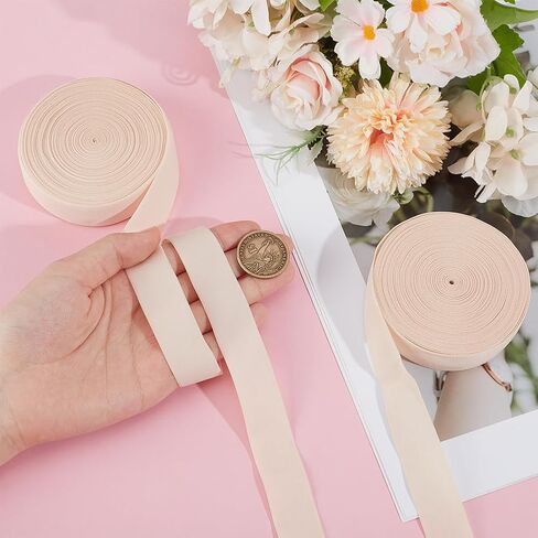 OLYCRAFT 21.9 Yards/20m Ballet Elastic Pointe Shoe 7/8 Inch Satin Stretch Ribbon Roll Minimalist Ballet Elastic Strap Pointe Shoe Ribbon Rolls for Women Shoes Accessories in Saudi Arabia