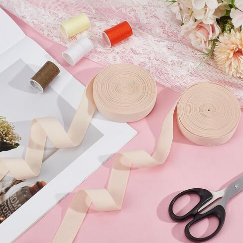 OLYCRAFT 21.9 Yards/20m Ballet Elastic Pointe Shoe 7/8 Inch Satin Stretch Ribbon Roll Minimalist Ballet Elastic Strap Pointe Shoe Ribbon Rolls for Women Shoes Accessories in Saudi Arabia
