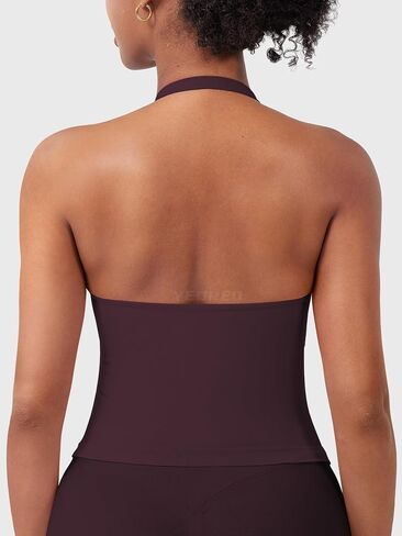 Yeoreo Softhue Impact Women's Halter Tank Top Longline Longline Scoop Neck Bruck Bra Sports Provort in Saudi Arabia