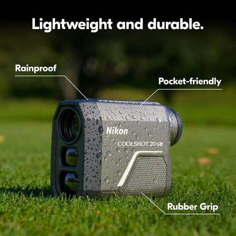 Nikon Coolshot 20i GIII GOLF Rangefinder | RangeFinder Lasefinder مقاوم المطر مع المنحدر ، مغلق على الزلزال وضمان لمدة 5 سنوات | نموذج نيكون الولايات المتحدة الرسمي in Saudi Arabia