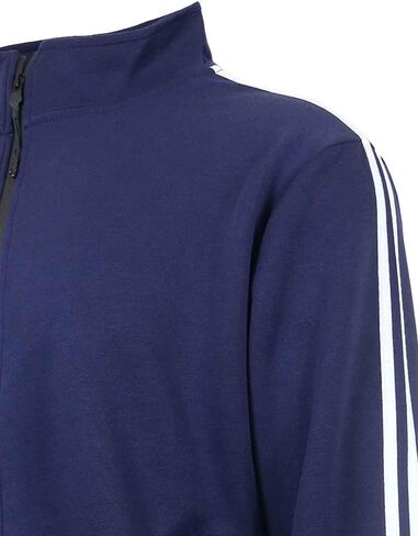 Galaxy by Harvic Men Ful Full zip Tech Fleece Hoodie و Jogger المكون من قطعتين مع تصميم تقليم عاكس in Saudi Arabia
