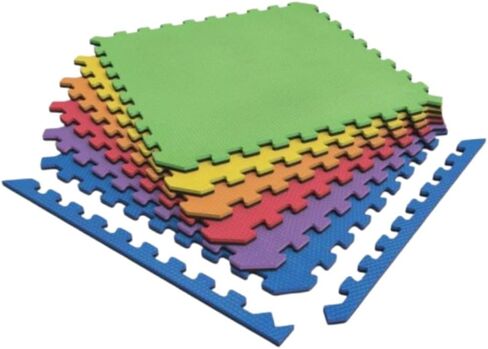 Norsk Dual-Sided Reversible 1/2" Foam Exercise Mats for Home Gym - Interlocking EVA Foam Tiles in Saudi Arabia