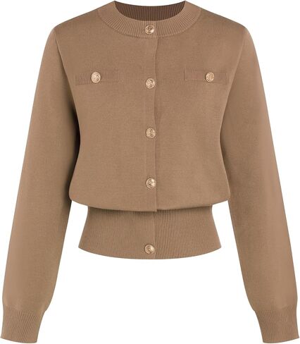 ZAFUL Knit Cardigan Sweaters for Women Trendy Lightweight Fall Open Front Long Sleeve Button Up Cardigan Outerwear 2025 in Saudi Arabia