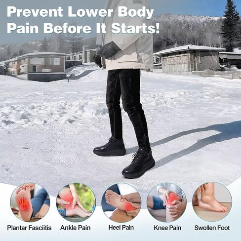Men's Orthopedic Diabetic Winter Mid Boots: Wide Toe Box Dress Comfortable Arch Support Plantar Fasciitis Leather Oxfords Shoes, Casual Warm Modern Mid Ankle Boots for Foot and Neuropathy Pain Relief in Saudi Arabia