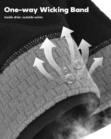 Winter Sports Beanie for Men Women - Uni-Directional Sweat Transport Thermal Skull Cap for Running Cycling Commuting in Saudi Arabia